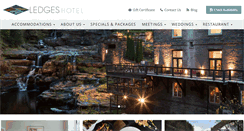 Desktop Screenshot of ledgeshotel.com