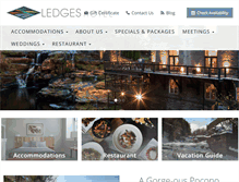 Tablet Screenshot of ledgeshotel.com